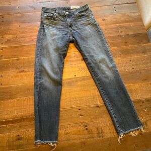AG The Prima Crop Cigarette Ankle Jean Blue Size 24